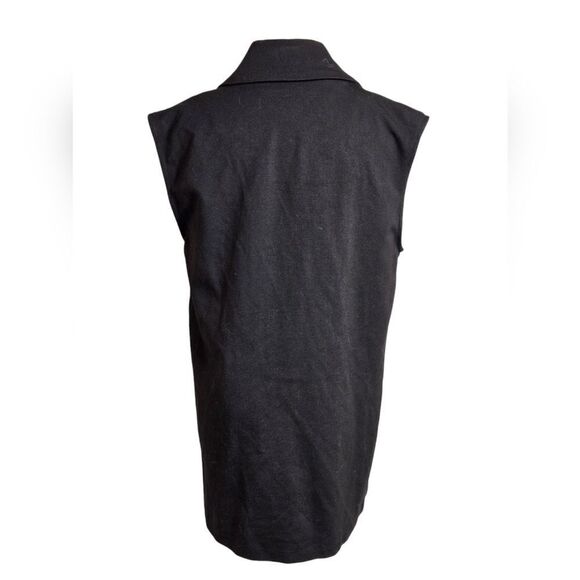 Primary Long Black Double Breasted Vest NWT - Picture 5 of 6